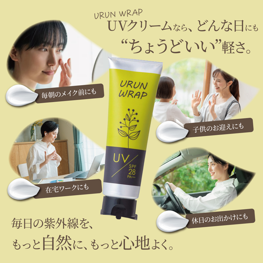 日焼け止めクリームのLP 生活シーン
